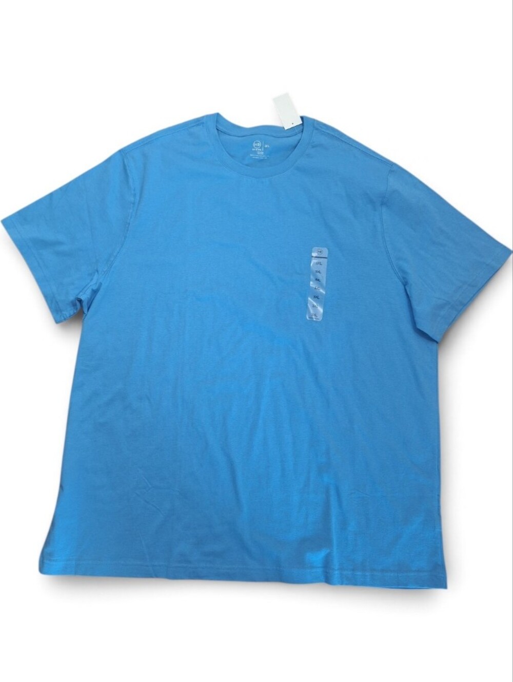 DXL Mens Short Sleeve Tee Blue Cotton 3XL